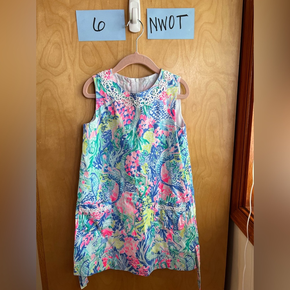 Lilly Pulitzer girls shift dress. Size 6, NWOT